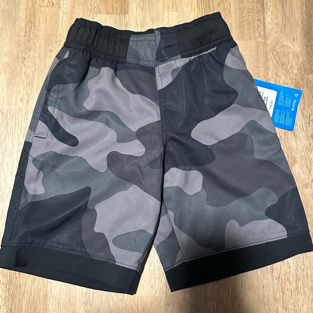 Columbia Youth Boardshorts XXS (4/5) – Camo Swim Trunks Omni-Shade UPF 50 NWT